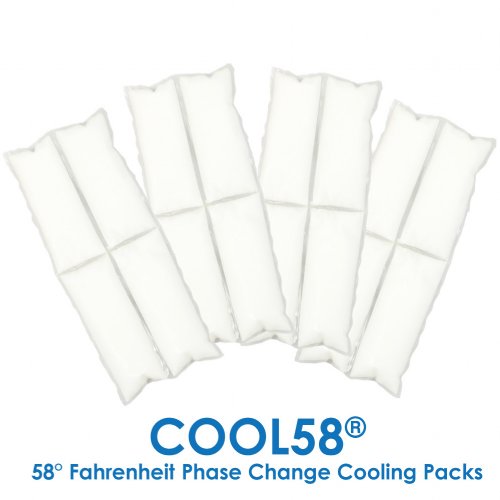 Adjustable Zipper Cooling Vest with (4) Long Cool58® Phase Change Pack Strips