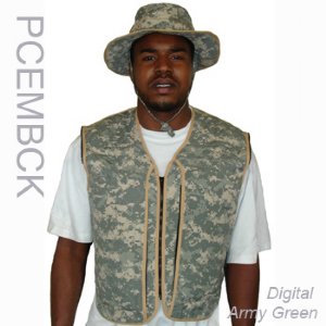Military Phase Change Vest & Evaporative Cooling Boonie Hat Kit