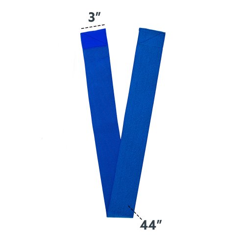 A Purple 3 x 44 Elastic Belt is shown by itself 