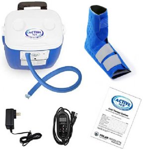 Polar Products Active Ice® 3.0 Foot & Ankle Pad Cold Therapy System with Programmable Digital Timer, 16 Quart Cooling Reservoir