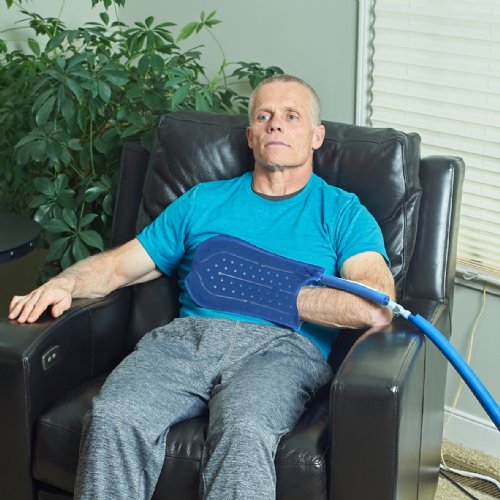 Active Ice cold water cyrotherapy Pad  is shown 