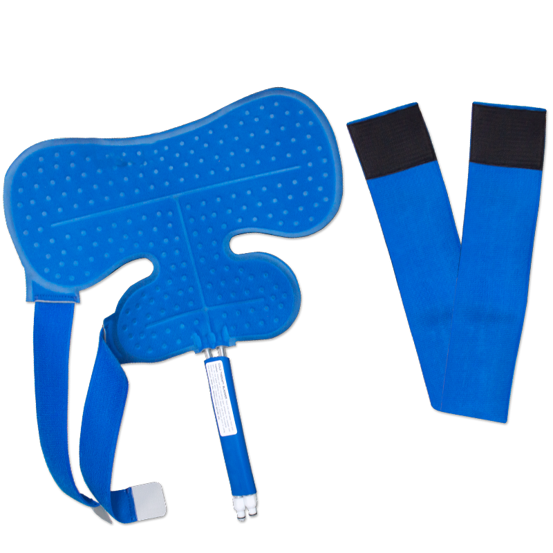 Cold water pain relief therapy shoulder pad laying flat