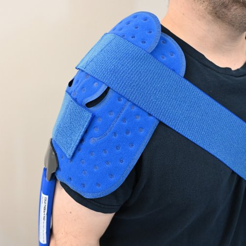 A Purple 3 x 44 Elastic Belt is shown by itself 