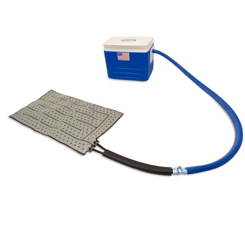 Active Ice 3.0 Cold Therapy system blue 9 Quart Cooler by itself against a white background