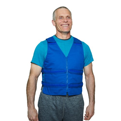 Adjustable Zipper Cooling Vest with (4) Long Cool58® Phase Change Pack Strips