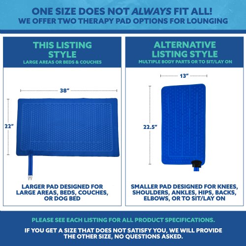 Active Ice 3.0 Blanket Cold Therapy system with blue 9 Quart Cooler by itself against a white background