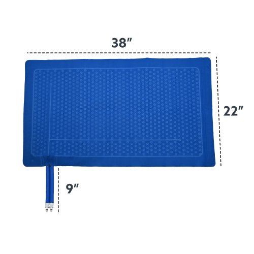 Active Ice 3.0 Blanket Cold Therapy system with blue 15 Quart Cooler by itself against a white background