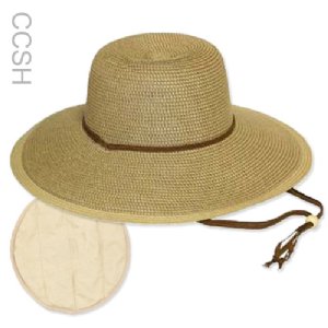 Outdoor & Gardening Kit with Zipper Vest & Cooling Straw Hat