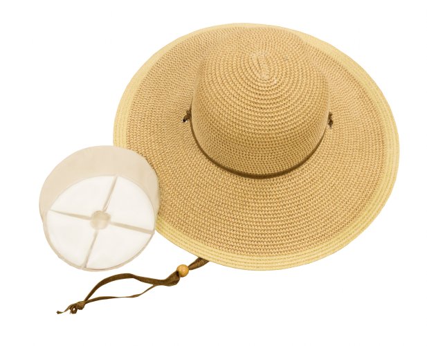 Cool Comfort® Straw Hat with pack shown on the side not on a model