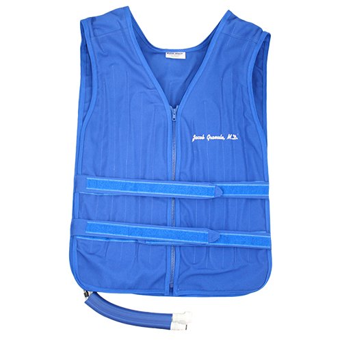 Cool Flow adjustable circulating water cooling vest with custom embroidery