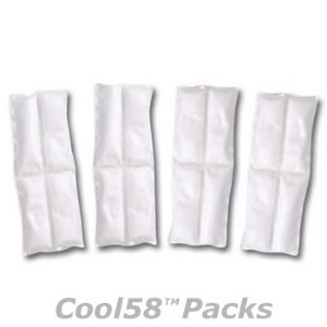 Adjustable "One Size Fits Most" Poncho Cooling Vest with (4) Long Cool58® Phase Change Pack Strips