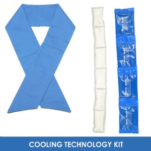 Deluxe Cooling Neck Wrap Technology Kit with Kool Max®, Cool58® and Quick Cool™ Packs