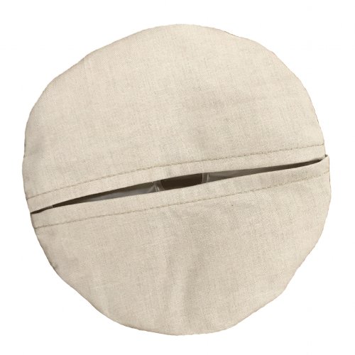 Khaki cotton cover with one Cool58 5.75 inch diameter phase change cooling pack