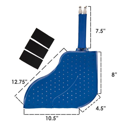 Active Ice 3.0 Foot and Ankle Cold Therapy system with blue 9 Quart Cooler by itself against a white background