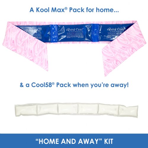 "Home and Away" Fashion Cooling Scarf with Kool Max® Packs & Cool58® Packs