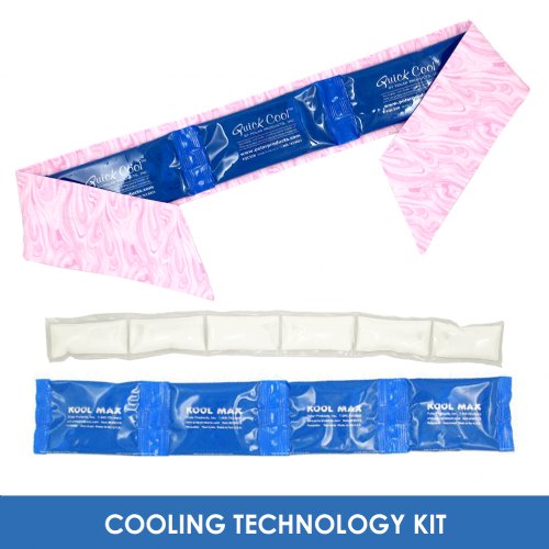 Fashion Cooling Scarf Technology Kit with Kool Max®, Cool58® and Quick Cool™ Packs