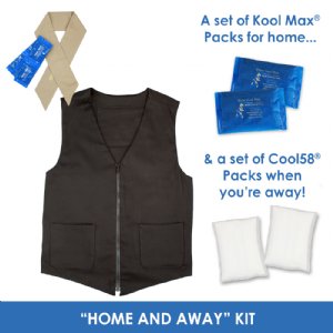 Men's "Home and Away" Kit with Fashion Vest & Neck Wrap