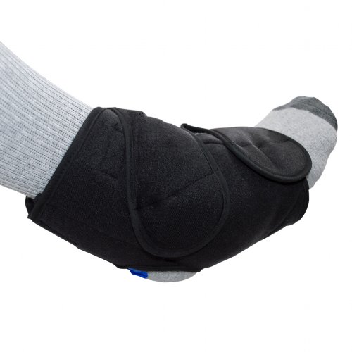 achilles tendonitis hot and cold ice pack wrap on heel and ankle