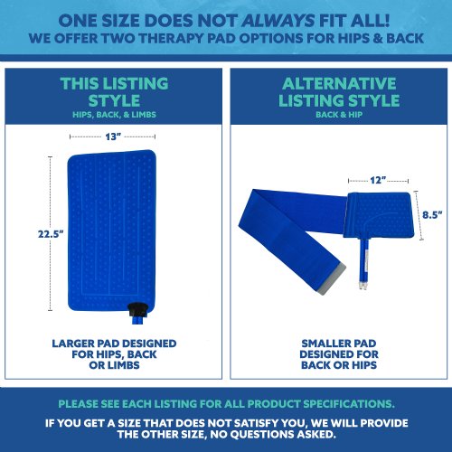 Active Ice cold water cyrotherapy Pad  is shown 