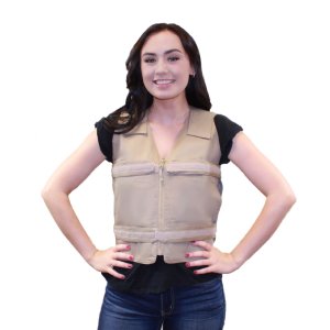 Adjustable Zipper Cooling Vest with (4) Long Kool Max® Pack Strips