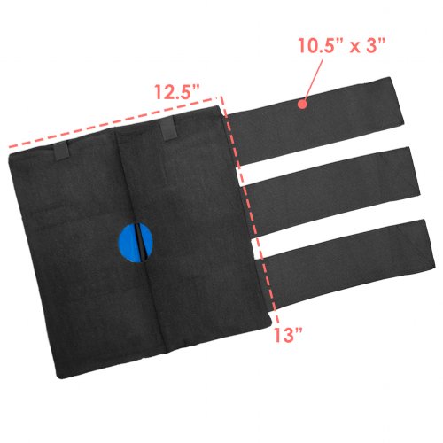 dimensions of the cold compression wrap for the knee 