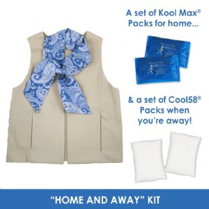 Women's "Home and Away" Kit with Fashion Vest & Scarf