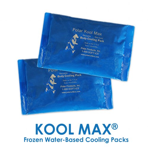 Adjustable Zipper Cooling Vest with (5-12) 4.5" x 6" Kool Max® Packs