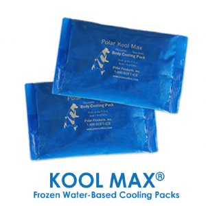 Two Kool Max 4.5 x 6 inch cooling packs