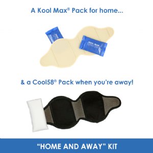 Show product details for "Home and Away" Cooling Ankle & Foot Wrap Kit