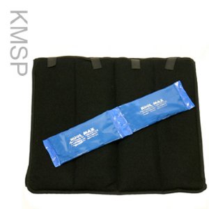 Kool Max cooling seat cushion with one Kool Max 3 x 13.5 inch cooling pack