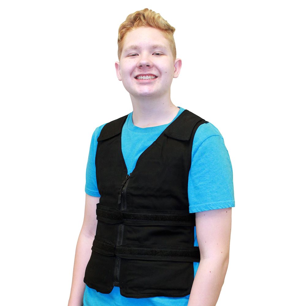 Adjustable Unisex Zipper Cooling Vest with (5-12) Small Cool58® Phase Change Packs