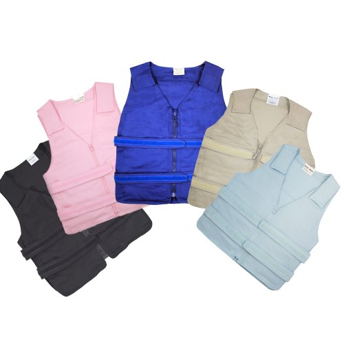 Adjustable Vests in Black Pink Khaki Light Blue Blue