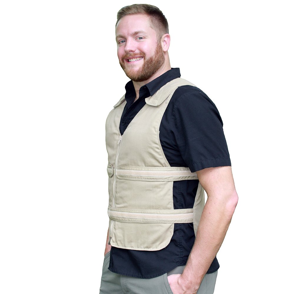 CoolOR® Adjustable Zipper Cooling Vest with (5-12) Small Kool Max® Packs