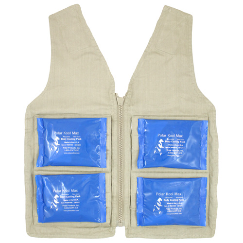 Standard Cooling Vest, Cold Packs