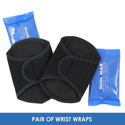 Kool Max® Zipper Vest System with Vest, Neck Wrap, Wrist Wraps, Extra Packs