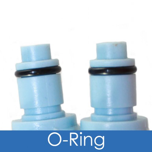 Two O-Rings are shown attached to Male Quick Disconnect Couplings 