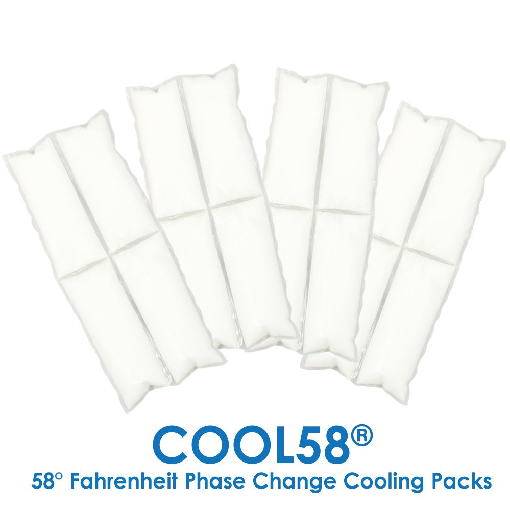 Four Cool58 phase change cooling packs