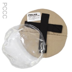 Cotton cover with one Cool58 6 inch diameter phase change cooling pack