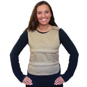 Adjustable Unisex "One Size Fits Most" Poncho Cooling Vest with (10) Small Cool58® Packs