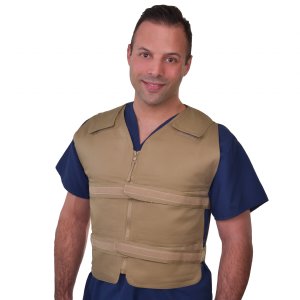 CoolOR® Adjustable Zipper Cooling Vest with (4) Long Cool58® Pack Strips