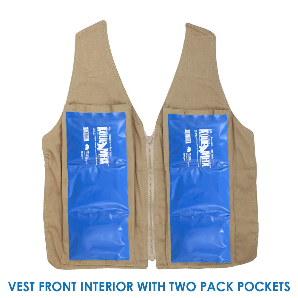 【KOOLOSET】Summer Punching Over Vest Polar Kool Max Adjustable Body Cooling Zipper Vest with