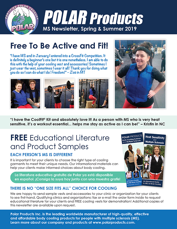 MS Clinic newsletter spring 2019 cover