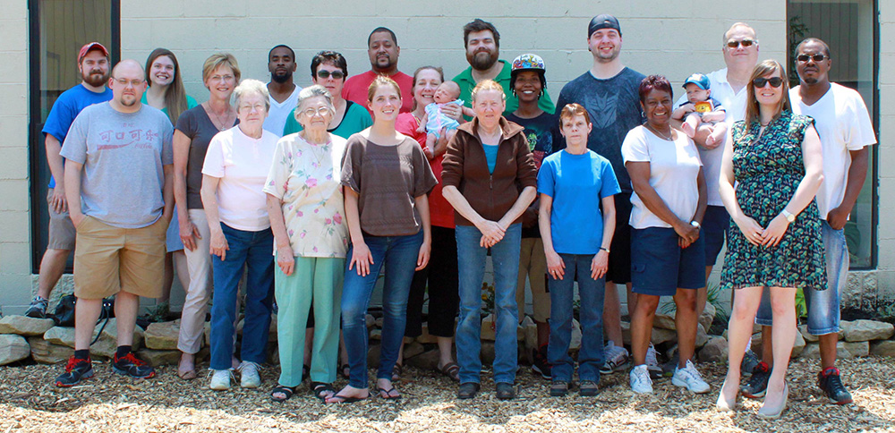 Group of Polar Products employees outside