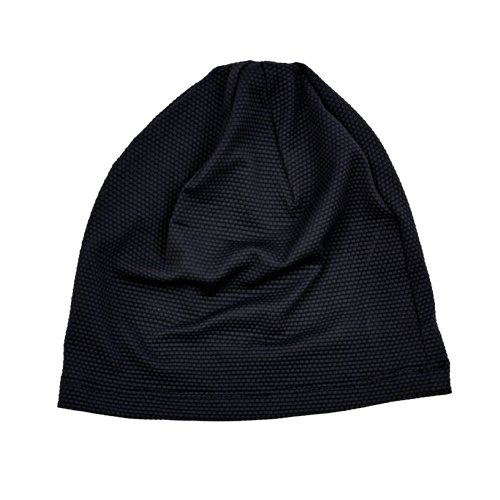 A Woman is wearing an Active Ice3.0 Circulating Cold Water Therapy Extended Headcap. The Cap goes over her scalp and eyes