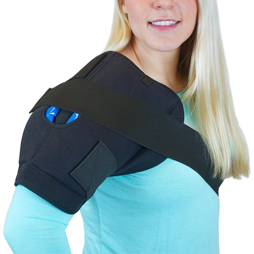 Shoulder Ice Pack Rotator Cuff Cold Therapy, Reusable Ice Wrap Shoulder ...